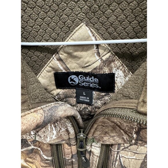 Vintage Camo Outdoors Light Jacket - Realtree Mossy Oak Zip-Up Size Large - Picture 5 of 5